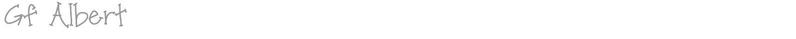 GF Albert font preview